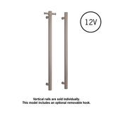 Thermorail Straight/Round 12Volt Vertical Bar - 900x142x100mm - 22Watts