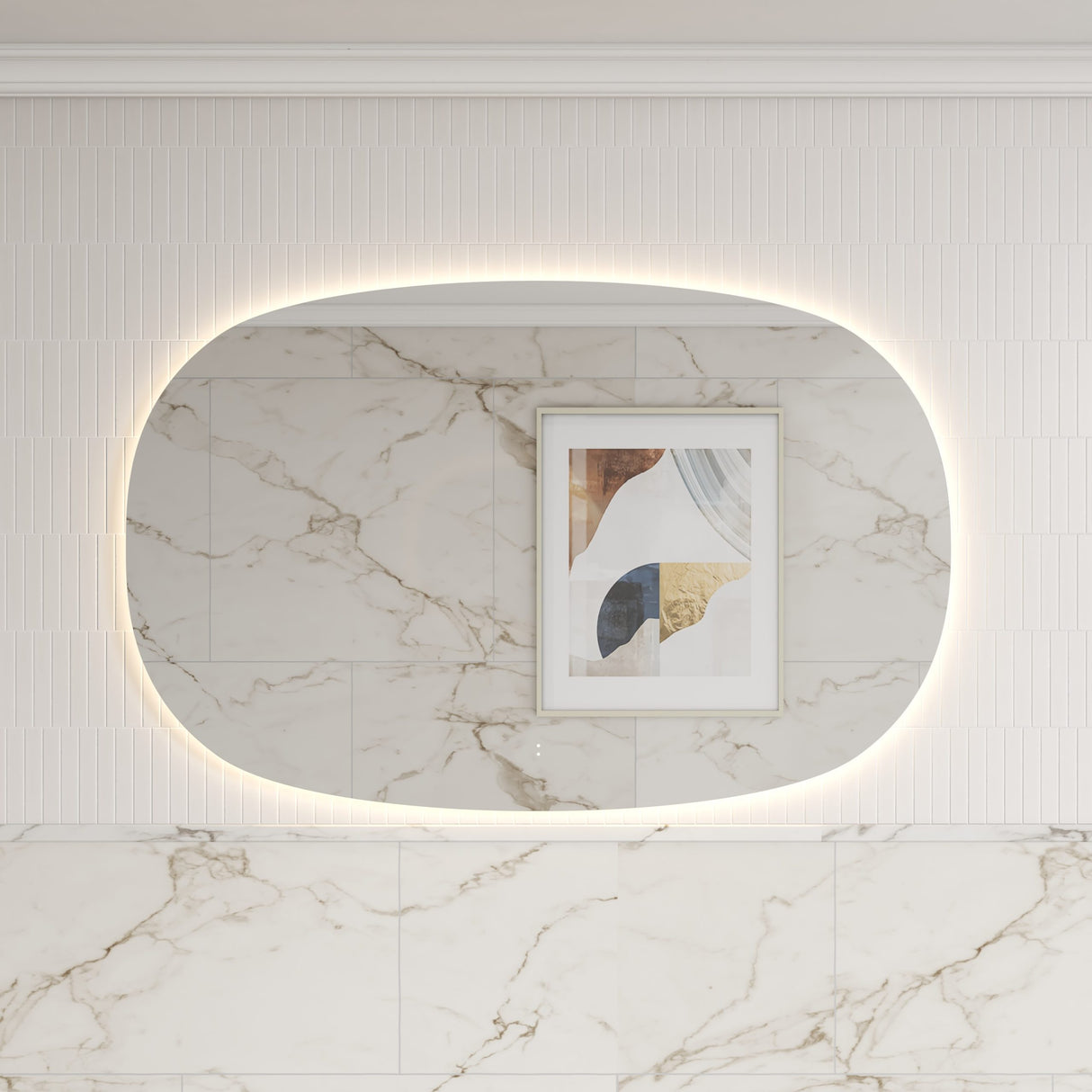 Valmont LED Dimmable Horizontal Oval Mirror 1400mm