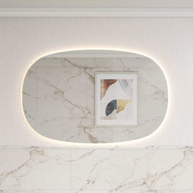 Valmont LED Dimmable Horizontal Oval Mirror 1400mm