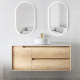 Vanity BYRON Wall Hung 1200mm Natural Oak