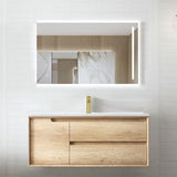 Vanity BYRON Wall Hung 1200mm Natural Oak