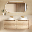 Vanity BYRON Wall Hung 1500mm Natural Oak
