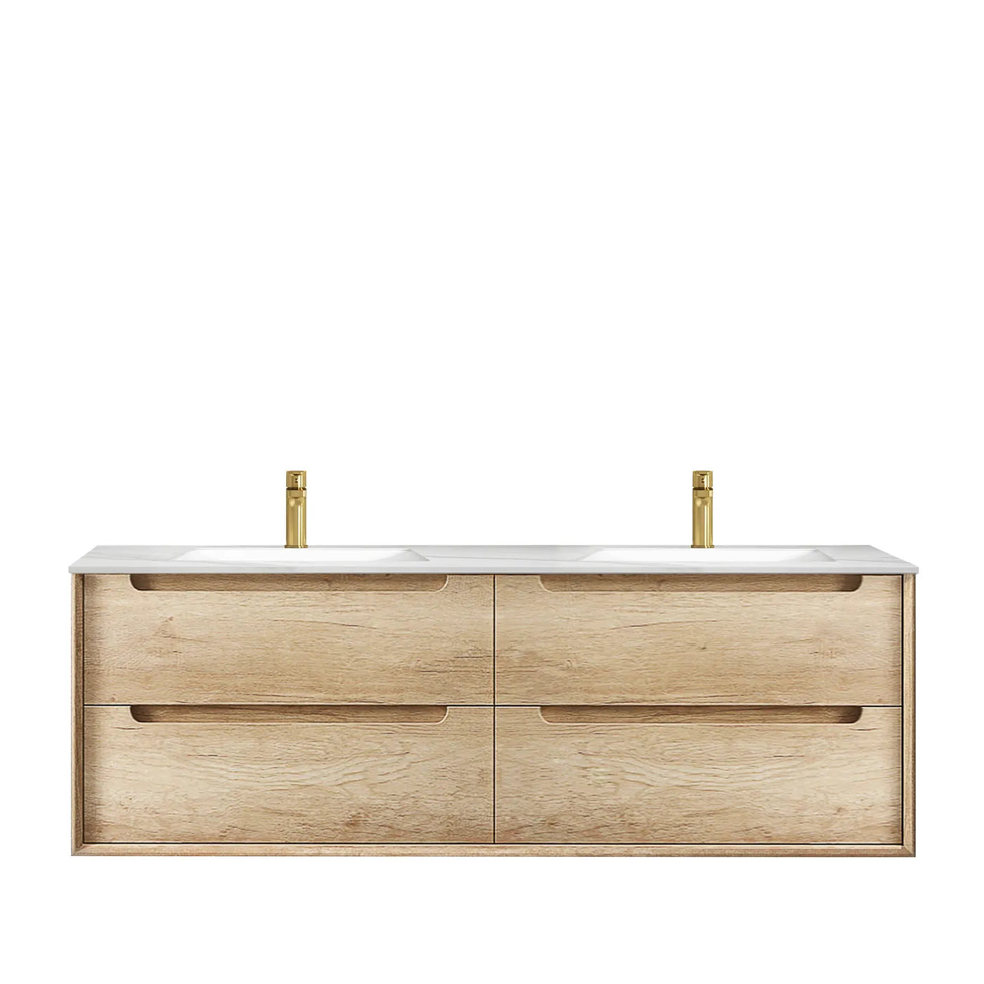 Vanity BYRON Wall Hung 1500mm Natural Oak