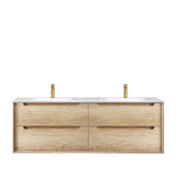 Vanity BYRON Wall Hung 1500mm Natural Oak