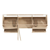 Vanity BYRON Wall Hung 1800mm Natural Oak