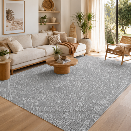 Vanuatu Bule Ash Tribal Flatweave Rug