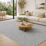 Vanuatu Suri Ash Geometric Flatweave Rug