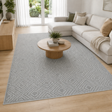 Vanuatu Walasi Ash Geometric Flatweave Rug