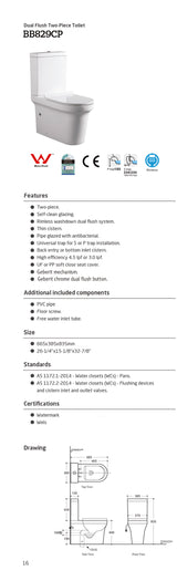 Vella Rimless Nano Glaze Toilet Suite (Gloss White)