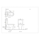 Vella Rimless Nano Glaze Toilet Suite (Gloss White)