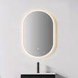 Verona LED Oval Frameless Backlit Mirror With Demister (600x900mm)