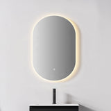 Verona LED Oval Frameless Backlit Mirror With Demister (600x900mm)