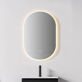 Verona LED Oval Frameless Backlit Mirror With Demister (600x900mm)