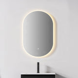 Verona LED Oval Frameless Backlit Mirror With Demister (600x900mm)