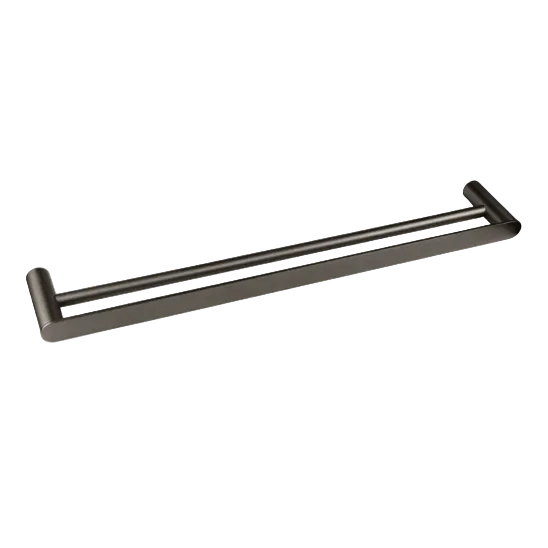 VETTO Double Towel Rail (600mm) - Brushed Gun Metal