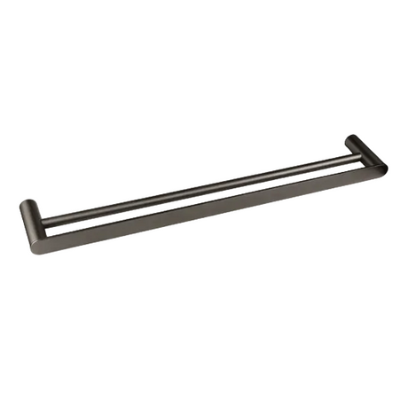 VETTO Double Towel Rail (600mm) - Brushed Gun Metal
