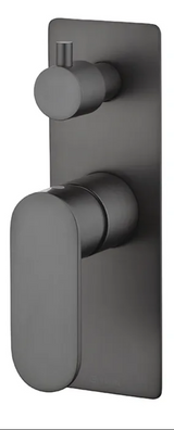 VETTO Shower/Wall Mixer with Diverter - Brushed Gun Metal