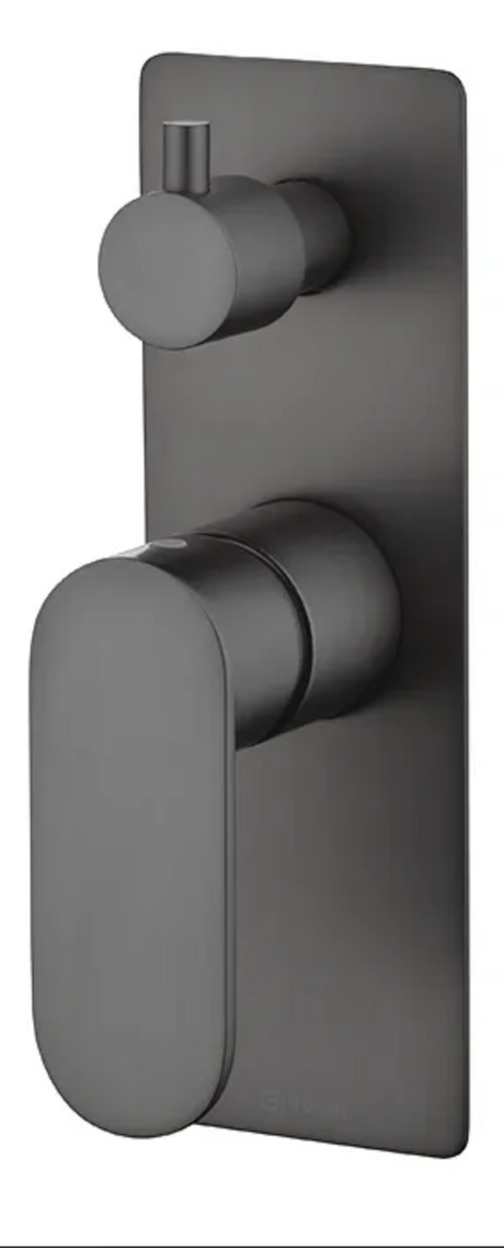 VETTO Shower/Wall Mixer with Diverter - Brushed Gun Metal