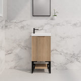 ABS Vienna Mini Wall Hung Vanity 450 (American Oak)