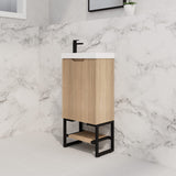ABS Vienna Mini Wall Hung Vanity 450 (American Oak)