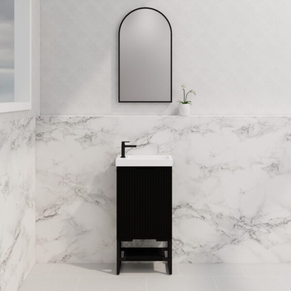 ABS Vienna Mini Wall Hung Vanity 450 (Matte Black)