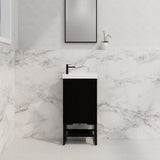 ABS Vienna Mini Wall Hung Vanity 450 (Matte Black)