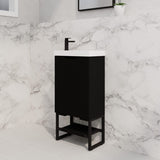 ABS Vienna Mini Wall Hung Vanity 450 (Matte Black)