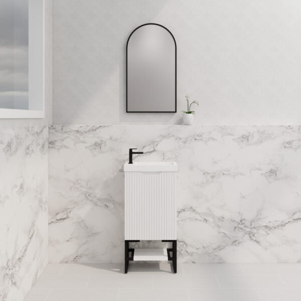 ABS Vienna Mini Wall Hung Vanity 450 (Matte White)