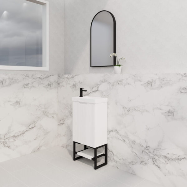 ABS Vienna Mini Wall Hung Vanity 450 (Matte White)