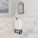 ABS Vienna Mini Wall Hung Vanity 450 (Matte White)