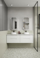 AULIC Vienna Front-Lit LED Frameless Shaving Cabinet 450mmW
