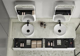 AULIC Vienna Front-Lit LED Frameless Shaving Cabinet 450mmW