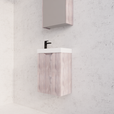 ABS Vienna Mini Wall Hung Vanity 450 (White Oak)