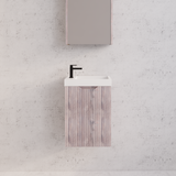 ABS Vienna Mini Wall Hung Vanity 450 (White Oak)