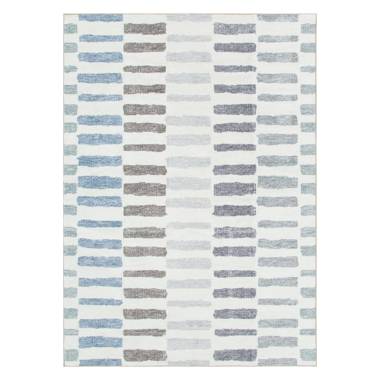 Washwell Modern Stripes Machine Washable Rug - WASH003