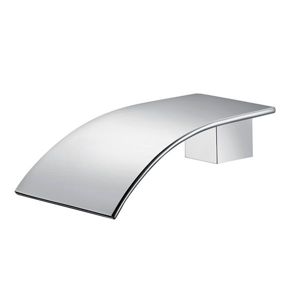 WATERFALL Wall Bath Spout Fully Brass Built - Chrome