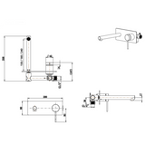 Mica Wall-Spout Combo - 1P - TRIM KIT
