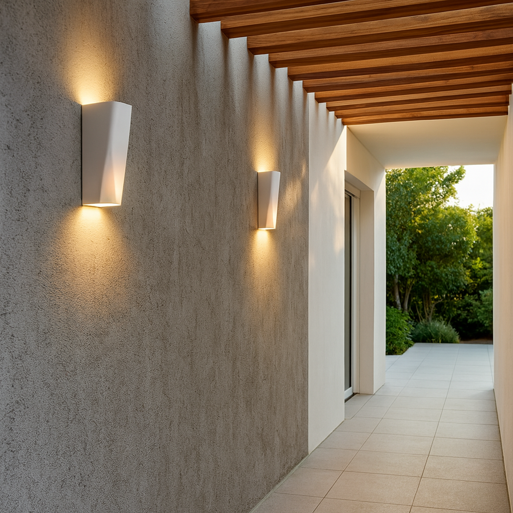 WIGTRI: Exterior LED Tri-CCT Surface Mounted Featured Up/Down Wall Lights IP65