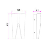 WIGTRI: Exterior LED Tri-CCT Surface Mounted Featured Up/Down Wall Lights IP65