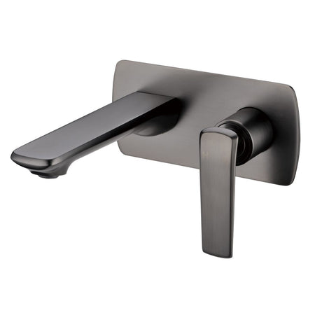 Esperia Wall Mixer With Spout - Brushed Gun Metal