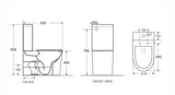 Walton Rimless Back To Wall Toilet Suite (Gloss White)