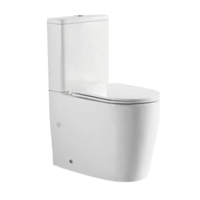 Walton Rimless Back To Wall Toilet Suite (Gloss White)