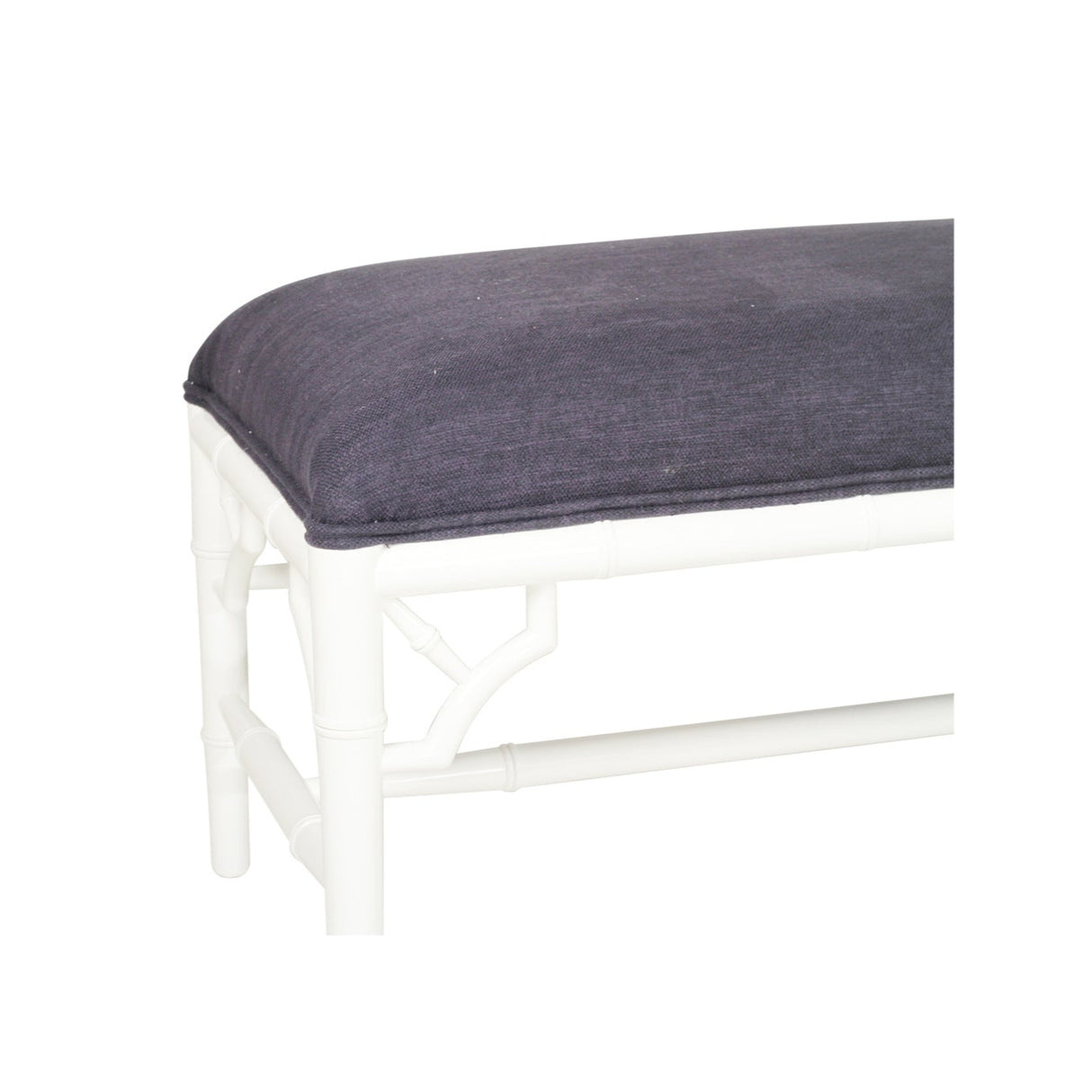 Whitley Chester Mahogany Bench Seat | Bed End – 1.2m – Navy Cushion