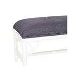 Whitley Chester Mahogany Bench Seat | Bed End – 1.2m – Navy Cushion