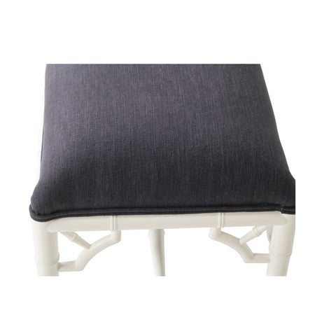 Whitley Chester Mahogany Bench Seat | Bed End – 1.2m – Navy Cushion