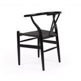 Willow Designer Revere Natural Oak Chair - Black on Black