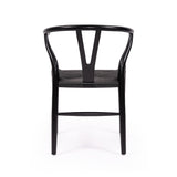 Willow Designer Revere Natural Oak Chair - Black on Black