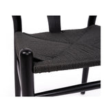 Willow Designer Revere Natural Oak Chair - Black on Black