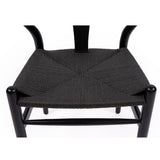 Willow Designer Revere Natural Oak Chair - Black on Black