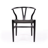 Willow Designer Revere Natural Oak Chair - Black on Black